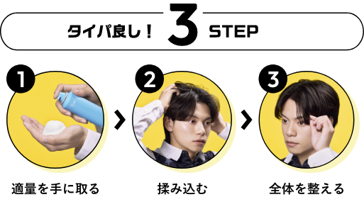 タイパ良し3STEP